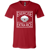 Exercise I Thought You Said Extra Rice Unisex Jersey V-Neck T-Shirt